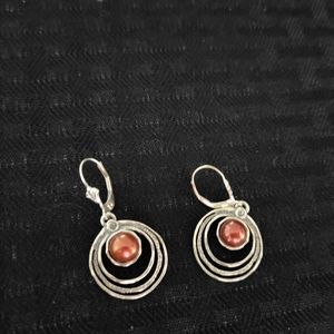 Vintage Tribal Drop Gemstone Earrings